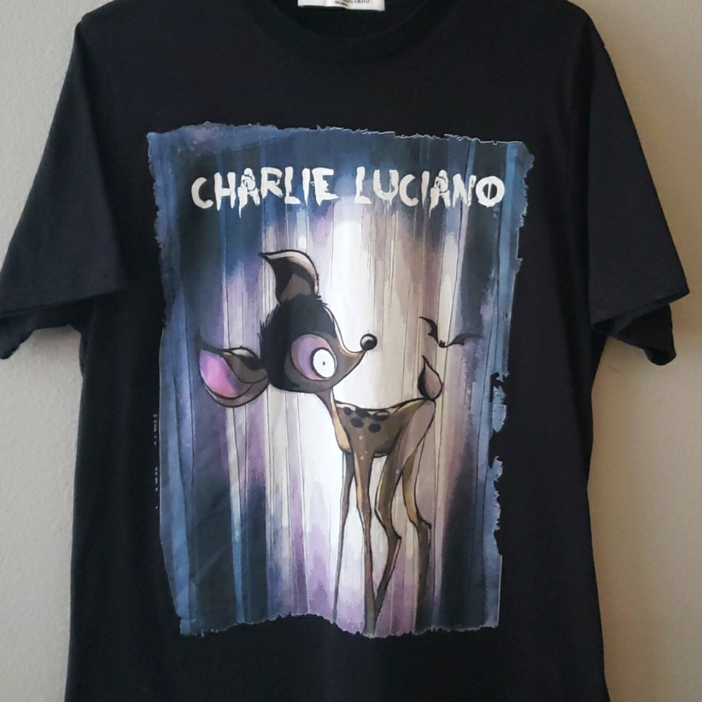 Black Charlie Luciano -Milano- "Bambi" Large T-shirt